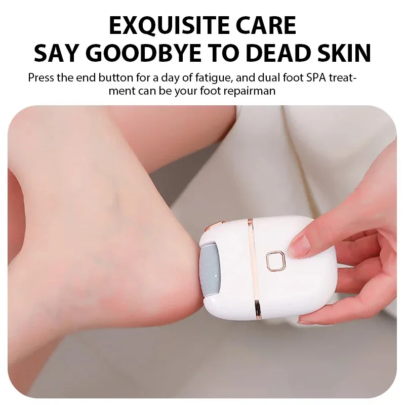 Rechargeable Electric Foot Grinder Dead Skin Remover Calluses Feet Scrubber Electric Foot File Dry