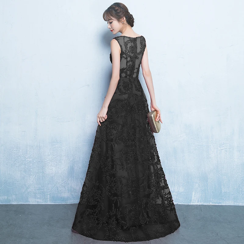 DongCMY New 2025 HomeComing Dresses WT0030 Vestdio logon Formal long Party Black dress