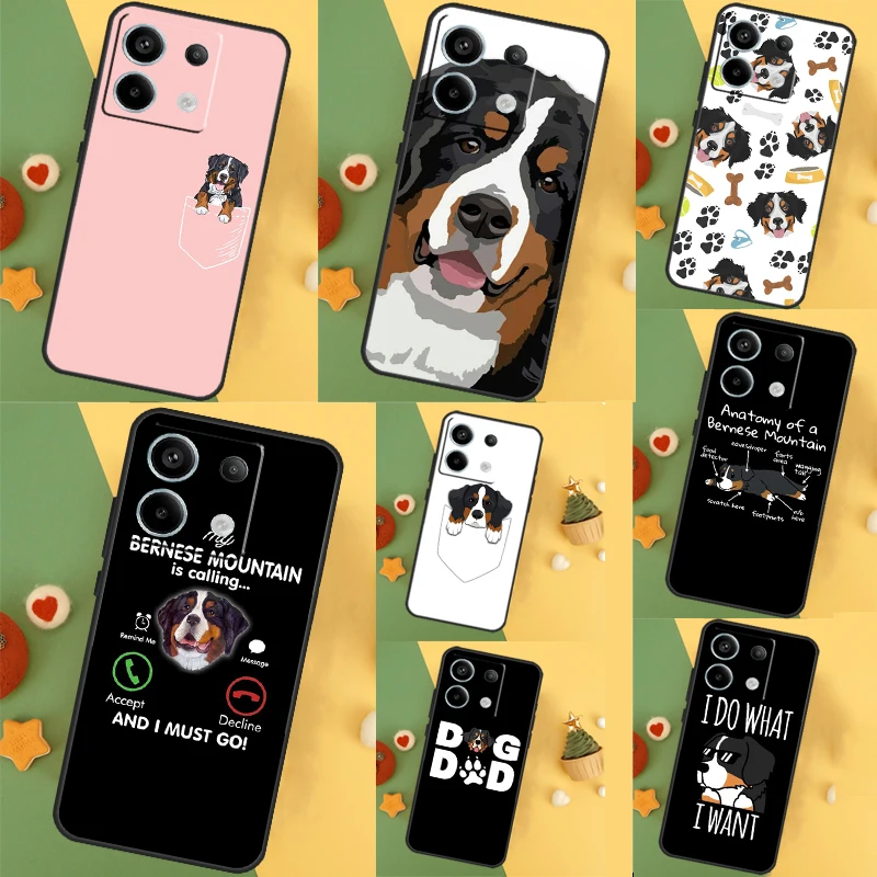  Bernese Mountain Dog Case For Xiaomi Redmi Note 13 Pro 12 11 9 10 9S 10S 11S 12S Redmi 12 13 10C 12C 13C Cover