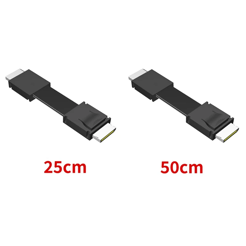 Pcie 4.0 Male To Male Transfer Cable For External GPU Dock Graphics Card PC Server For Oculink Adapter Cable 50Cm