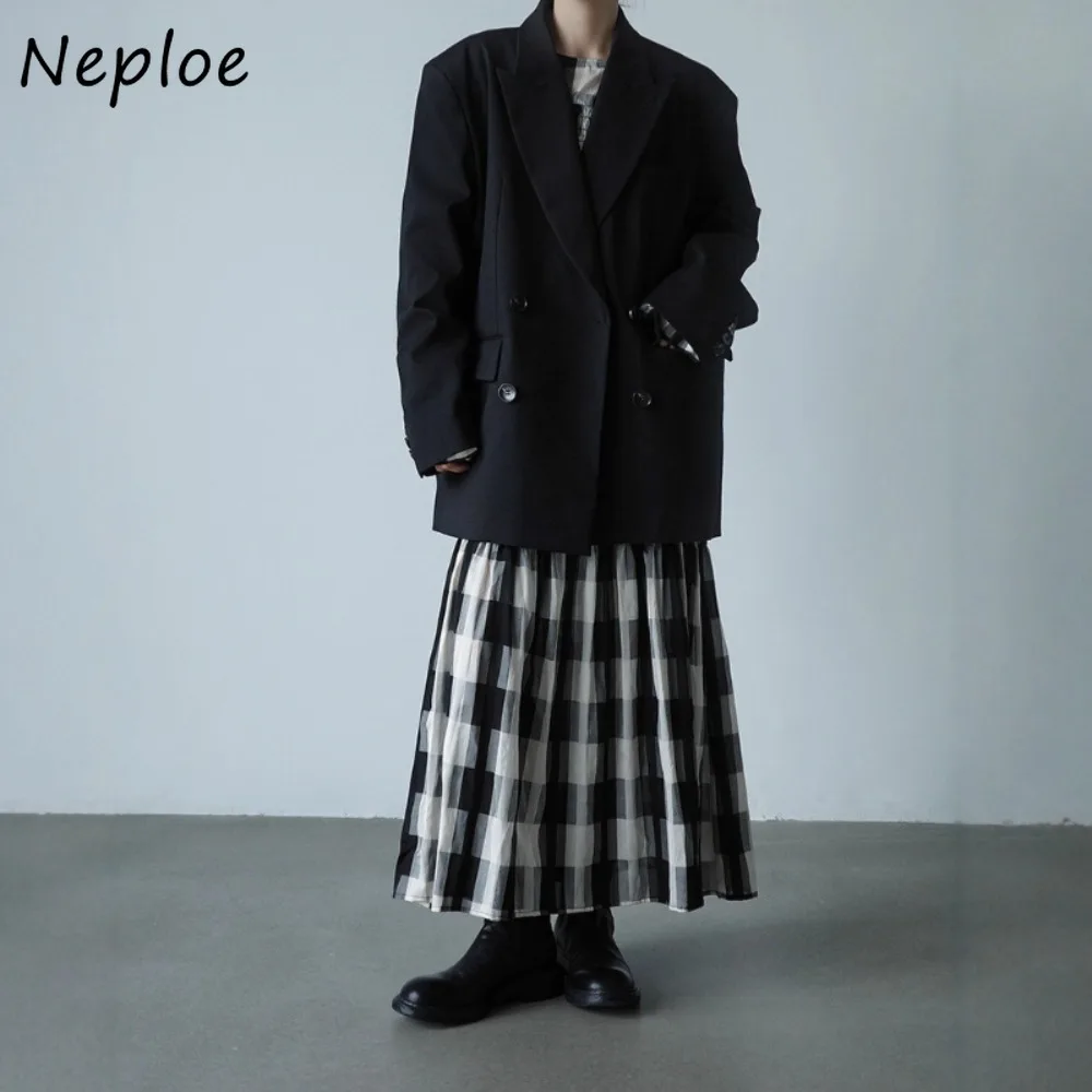 

Neploe Премиум-профиль Moda Элегантный Veste Femme Свободный пиджак Тонкий винтажный женский пиджак Япония Модная уличная куртка меньшинств