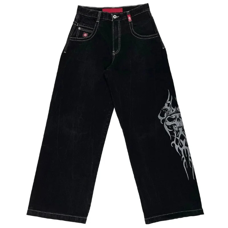 Y2K baggy pants women Harajuku Hip Hop Gothic black pants Street Wide Leg Pants Women New Casual Loose Rock Pants Women pants