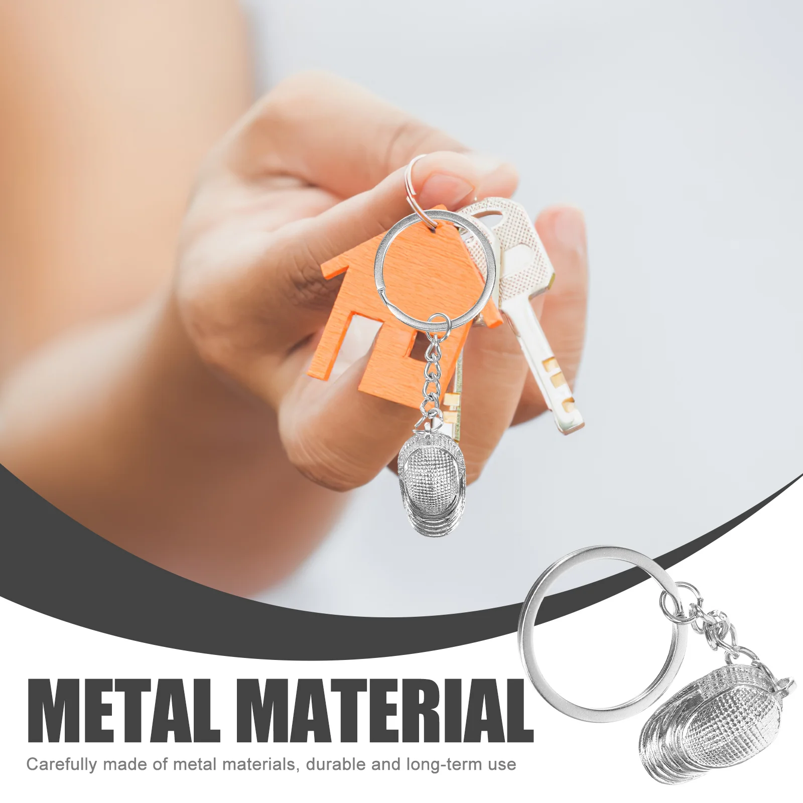 Delicate Fencing Keychain Metal Small Keychain Fencing Mask Souvenir for Sport Lovers Party Favors and Daily Style