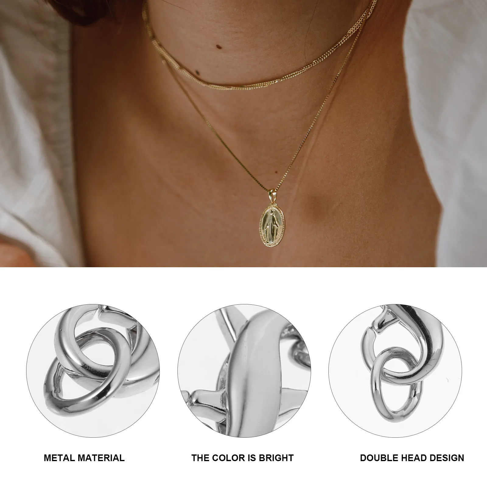 

6 шт. соединительных застежек-лобстеров, металлические фурнитуры для украшений, подходят для браслетов и ожерелий, простые, красивые, легкие, компактные