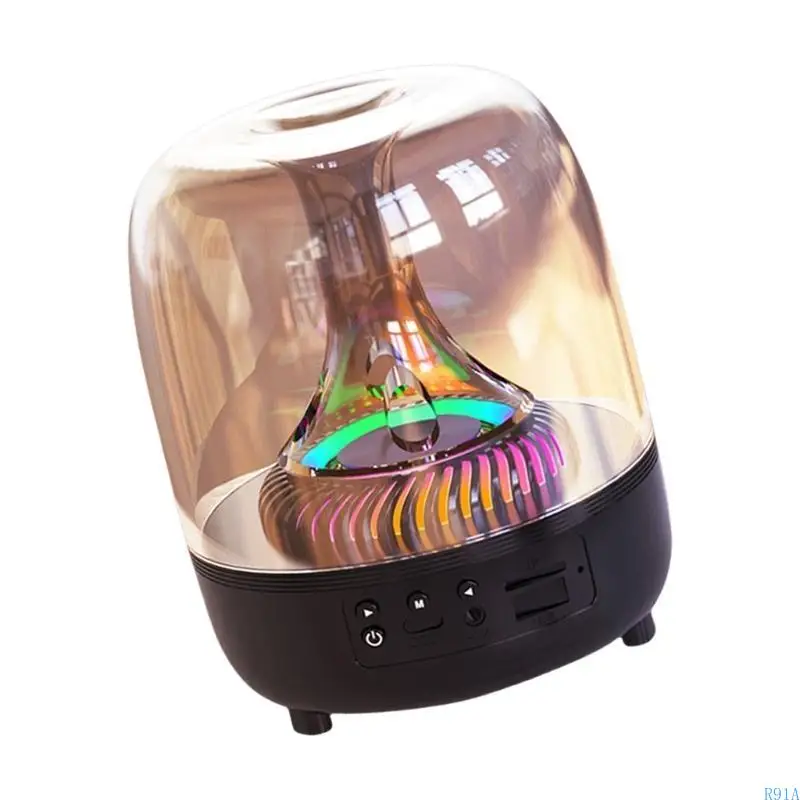 R91A Portable Bluetooth-compatible Speaker Outdoor Lighting Functionality for Home