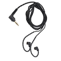 IEM Cable 2 Pin IEM Cable Fit for KZ ZS10 PRO/AS16/ZES/AS24 2 Pin OFC 3.5mm Male to QDC 0.78 Earphone Extension Cord Replacement