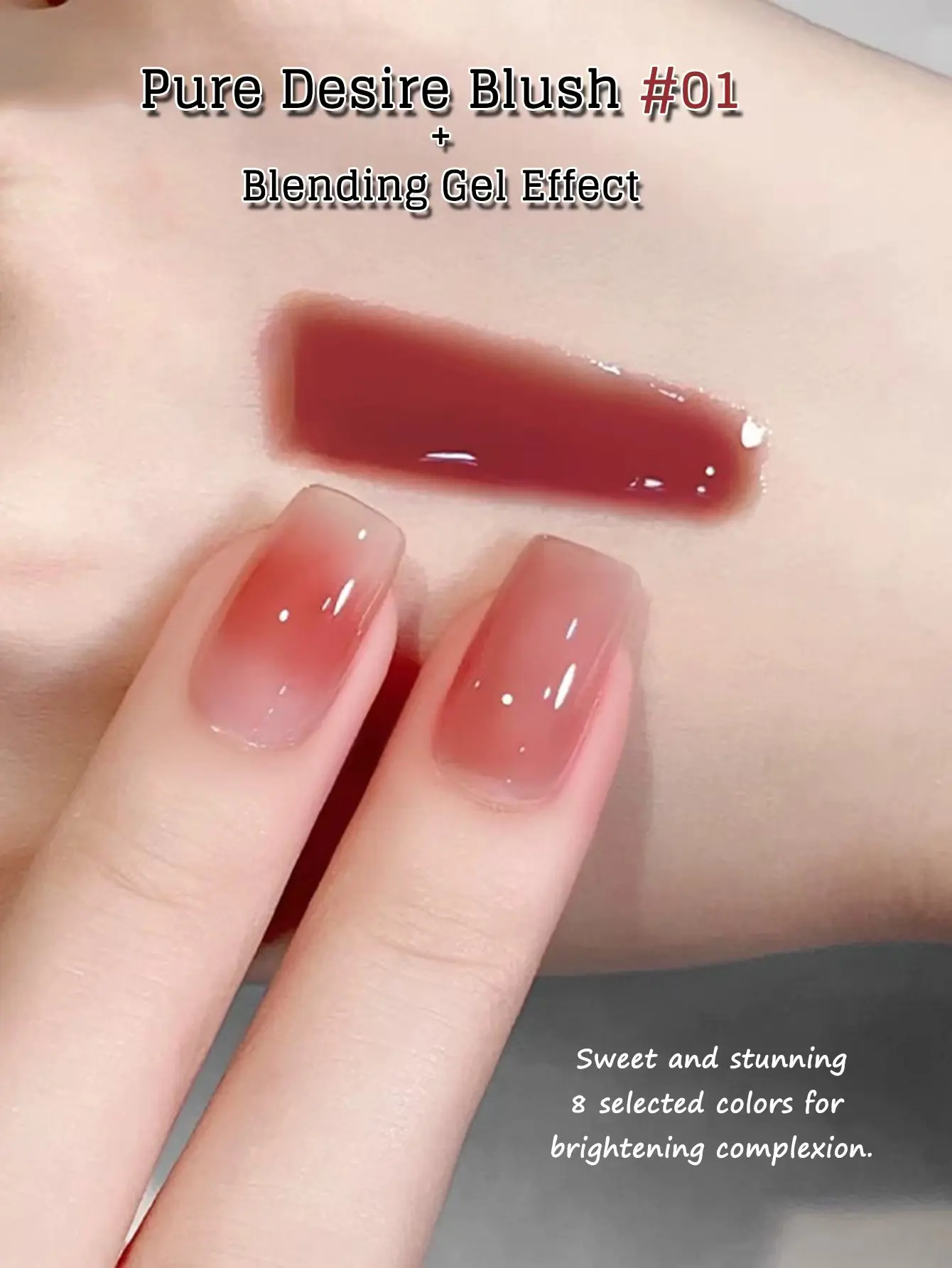 1-24 stücke WS Sommer Herbst Nägel Eis Transparent Rosa Braun Gel Nagellack Beliebte Bleaching Nagel Salon Nail art Nagel liefert