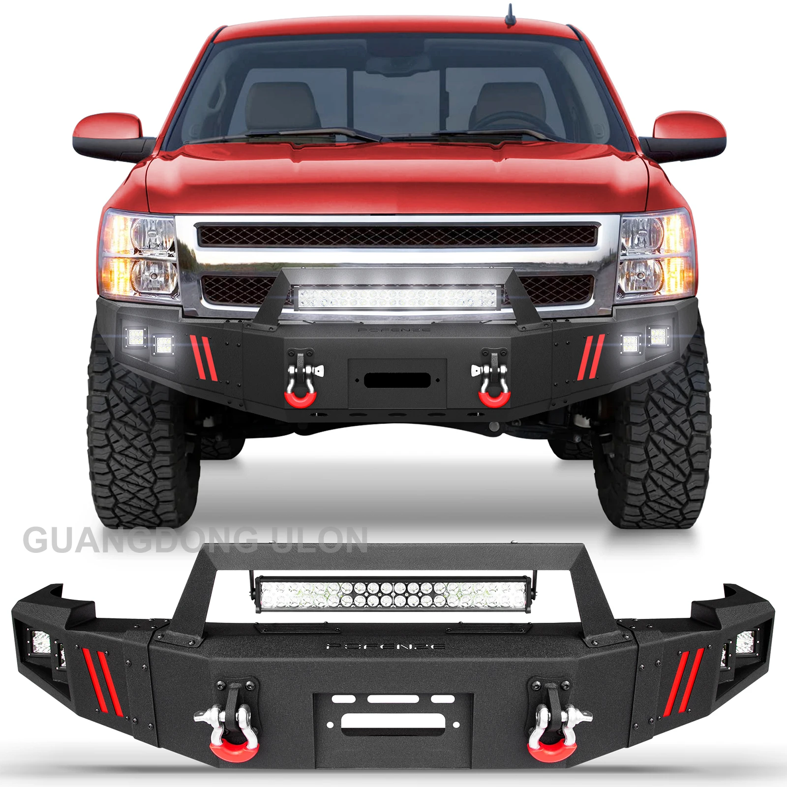 

Заводская цена переднего бампера лебедки для Chevy Silverado 1500 2007-2013 гг. Текстурированный черный Chevrolet PickupTruck бампер с пластиной лебедки