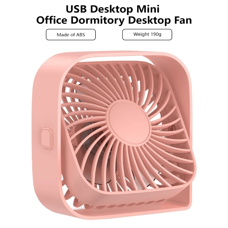 D0AB Desktop Electric Fan Convenient Desk Fan Cooling Solution Office Fan ABS Texture Table Fan for Bedroom and Desk Use