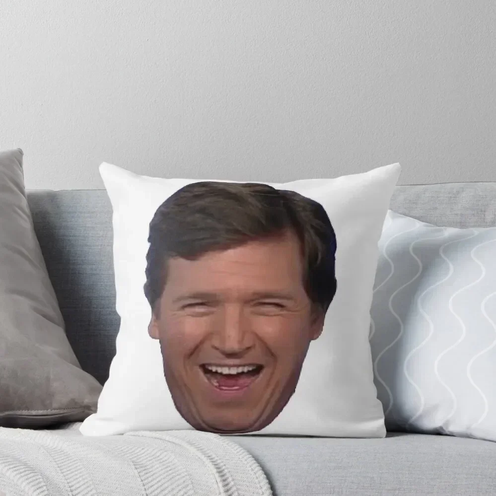 Tucker Carlson Laughing Throw Pillow autumn pillowcase Cushion Covers For Living Room pillow