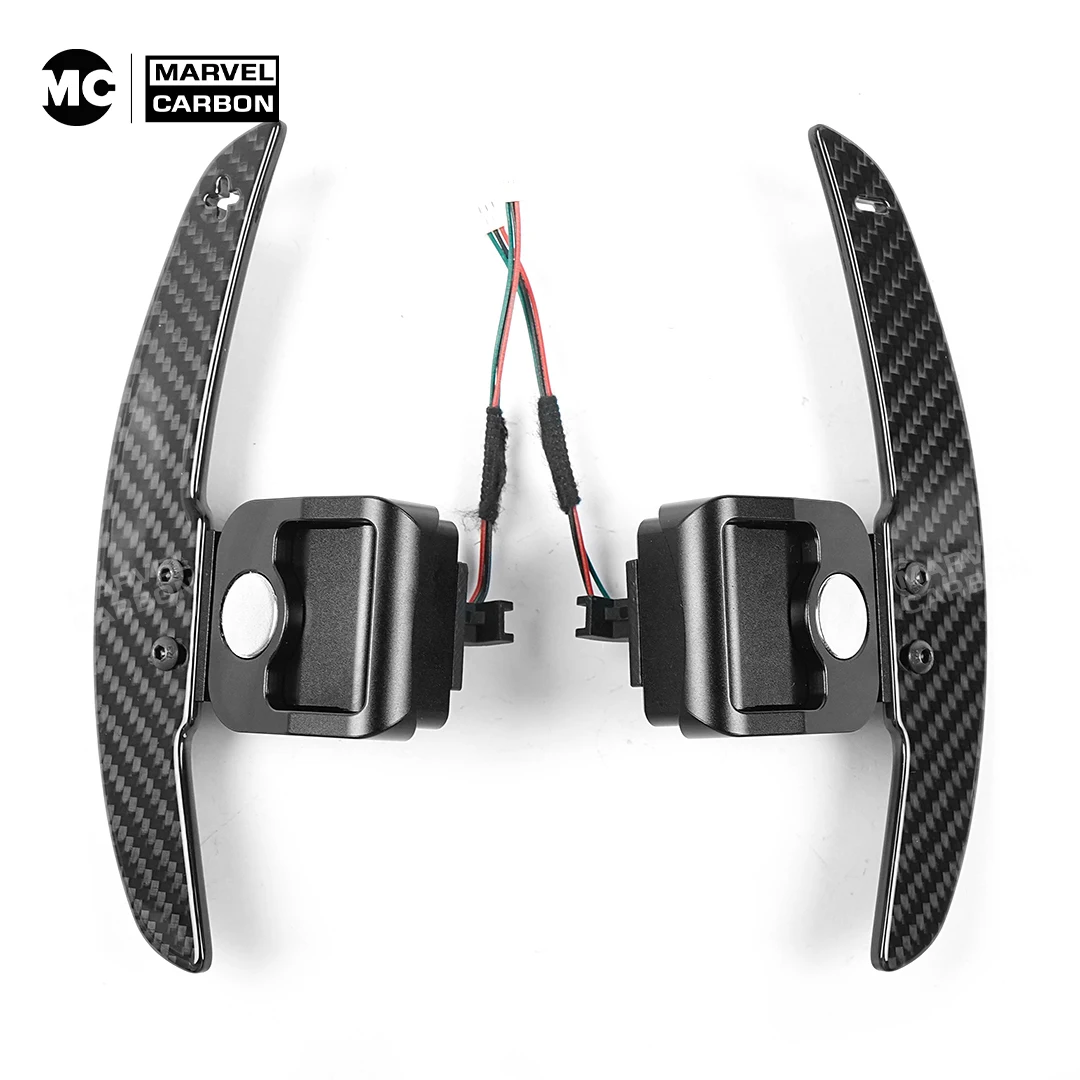 Compatible for Audi B9  A1-8 Q2 Q3 Q4 Q5 Q7 Q8 S1 S2 S3 S4 S5 SQ5 SQ7 SQ8 RS1 RS2 RS3 RS4 R Magnetic Carbon Fiber Paddle Shifter