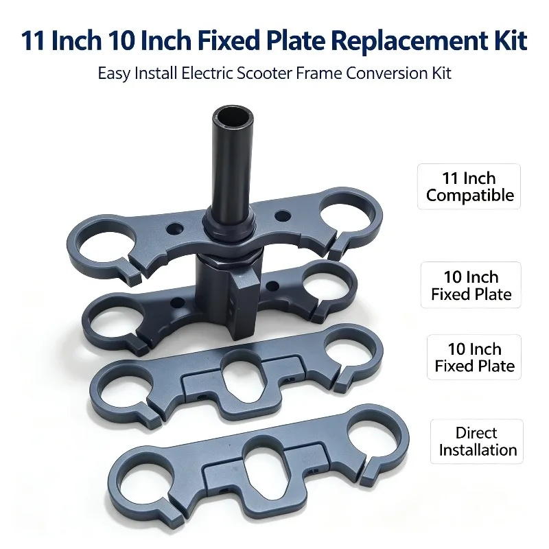 Easy to Install 11inch 10inch Fixed Plate Replacement Electric Scooter Frame Parts Kit Accessories Conversion Kit