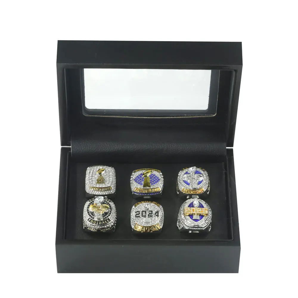 2020-2025 6 قطعة بطولة كرة القدم الخيالية الدائري FFL الفائز جائزة الكأس لمحبي الهدايا التذكارية للرجال