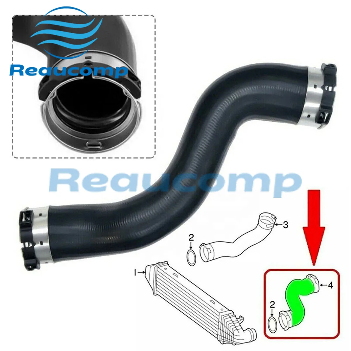 

Intercooler Air Turbo Hose A2045280000 A2045282782 2045280000 2045282782 for Mercedes Benz GLK 200 220 250 CDI