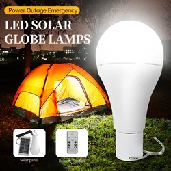 Solar Emergency Light USB Rechargeable Household Lights Outdoor Camping Stall Lights Wireless Remote Control Night Lights