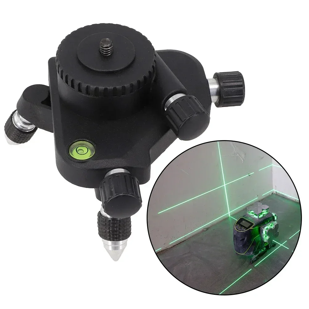 Laser Level Tripod Bracket Base Degree Rotating Fine Adjustment Fine-tuning Meter Tripod Stand Laser Level Holder Tool