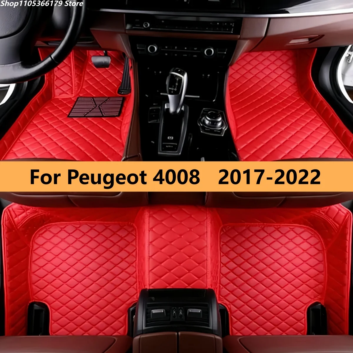 

Custom Car Floor Mat For Peugeot 4008 2017 2018 2019 2020 2021 2022 Auto Foot Matts Rugs Vehicle Full Set Carpet Pads