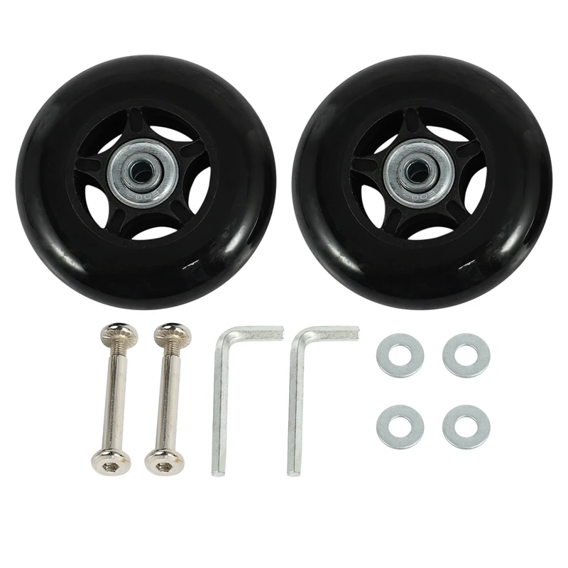 Hot Kf-2 Set Luggage Suitcase Replacement Wheels OD 80Mm