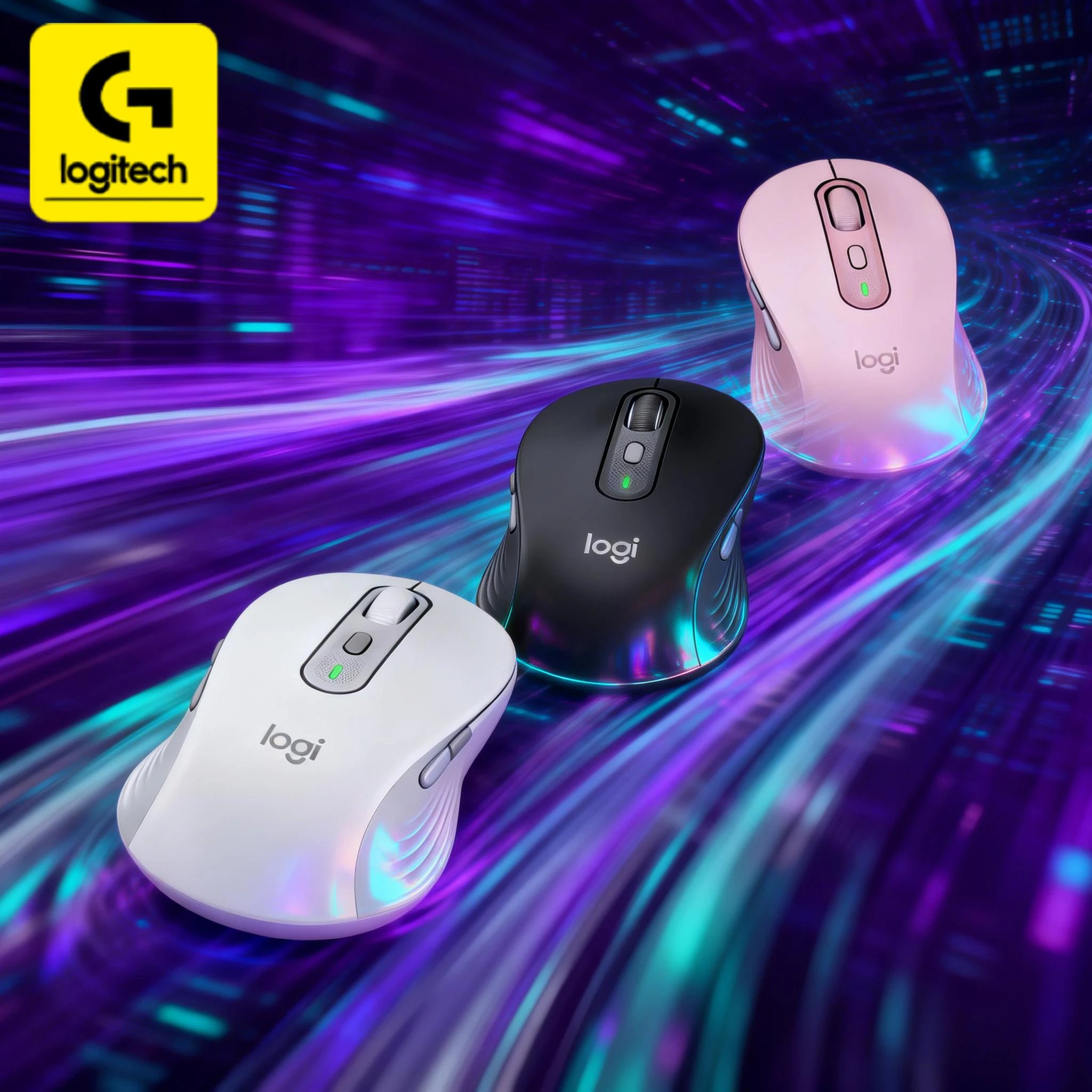 Logitech M650/M650L Wireless Bluetooth Mouse, advanced optical sensor, silent clicks