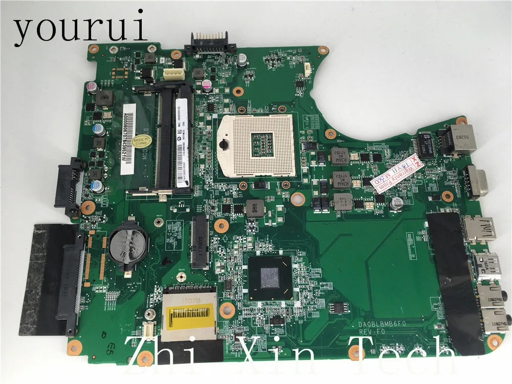 yourui Laptop Motherboard Fit For Toshiba Satellite L750 L755 Series Notebook PC Main board A000080670 DA0BLBMB6F0