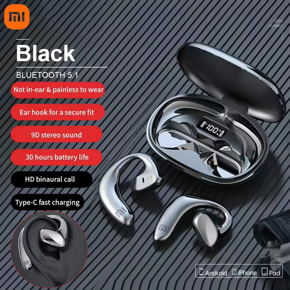 XIAOMI S900 Wireless Earbuds Bone Conduction Bluetooth Earphones Noise Reduction Headphones Hifi Stereo Sports Headset With Mic