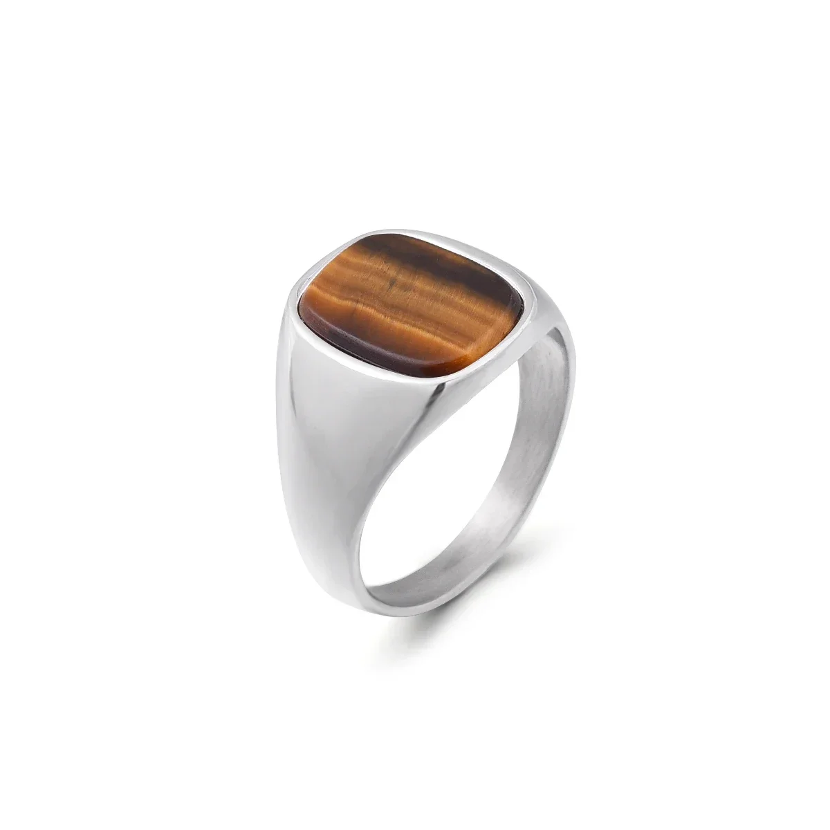 ZY Men\'s/Women High Quality 316LStainless steel Onyx Wedding Rings Classic Fashion Trend Jewelry Product