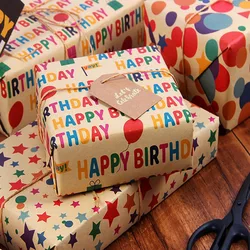 5Pcs/set Kraft Paper Gifts Wrapping Paper Vintage Large size Gift Wrapping Moving Packing Brown Paper Decorative DIY Handmade