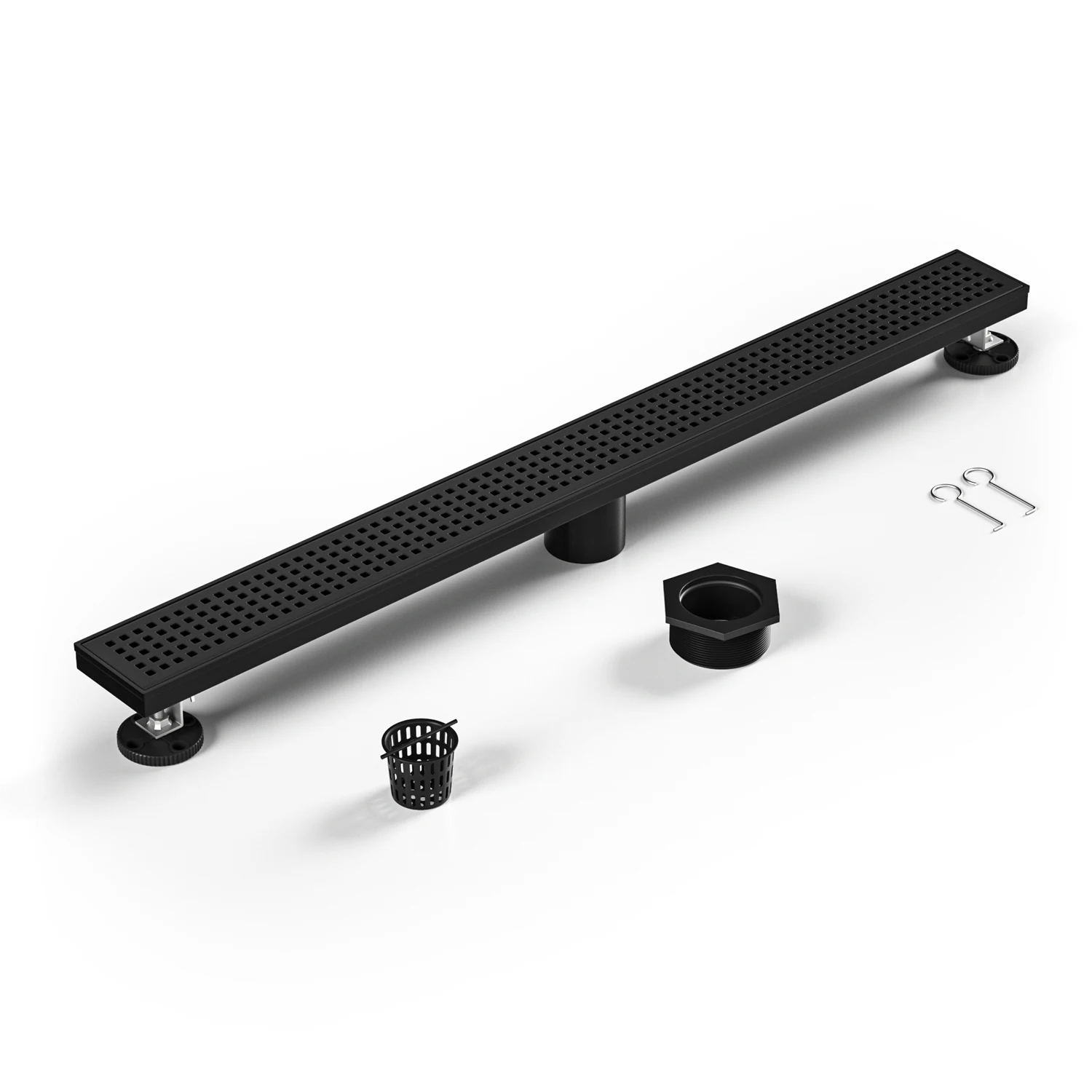 

NEODRAIN US Direct Ship Black 24 Inch Stainless Steel Linear Shower Drain with CUPC Certification
