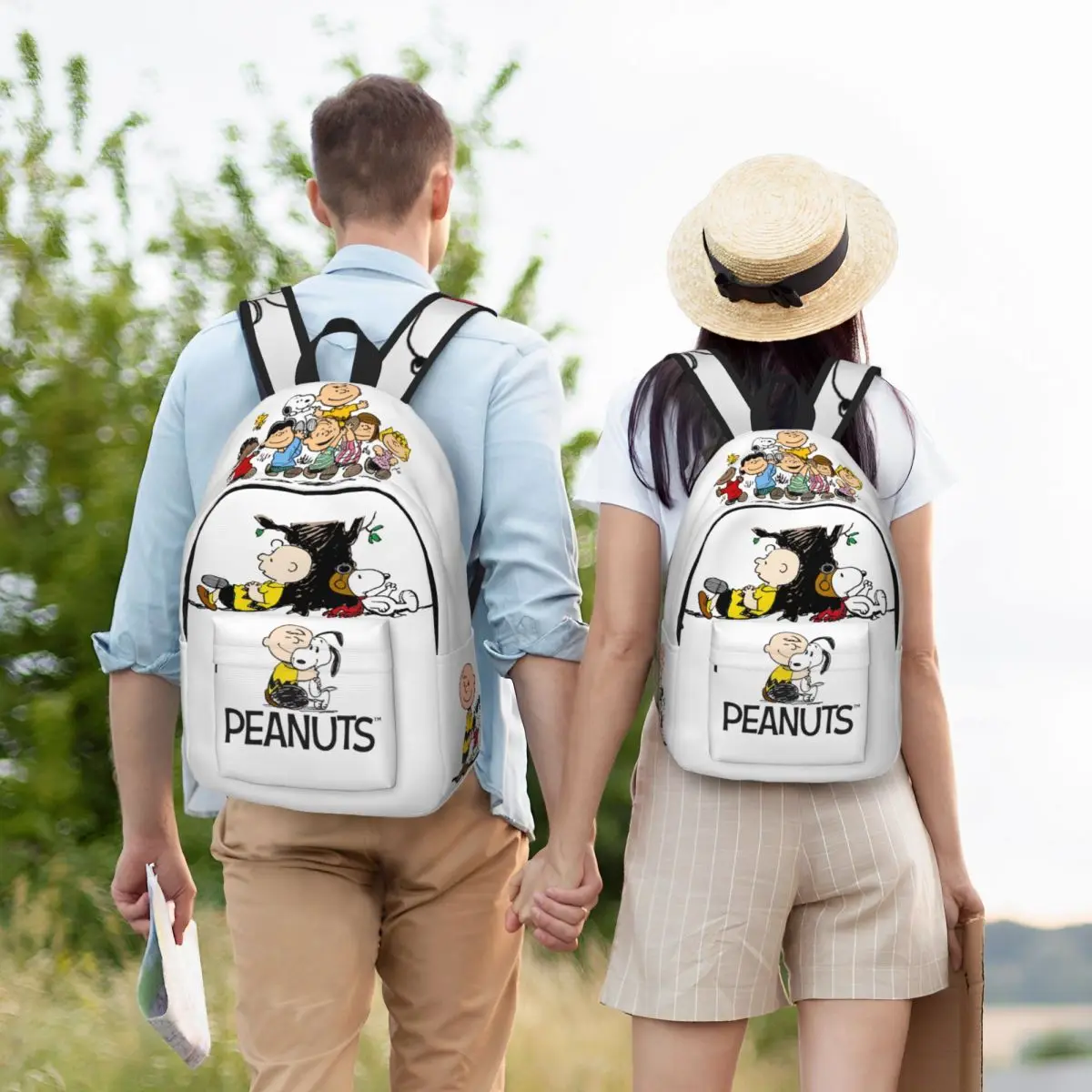 Peanuts Charlie Brown And Snoopy Backpack for School Student Bookbag Boy Girl Kids Snoopy Dogs Daypack Bags For Travel