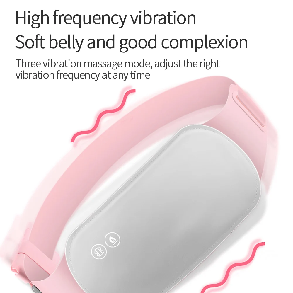 Uterus Heating Belt Hot Compress Warm Heated 3 Modes Waist Pain Massager