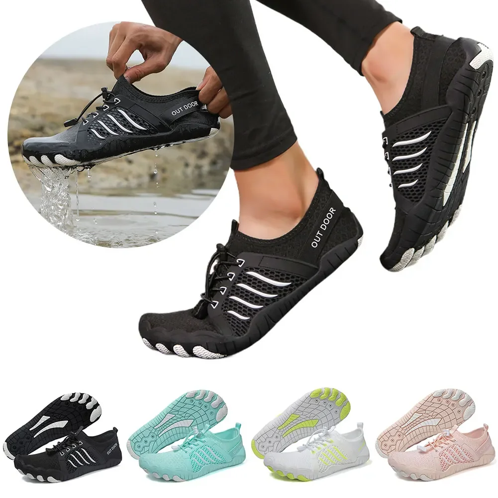 

Men Women Water Shoes Barefoot Beach Shoes Non-slip Soft Diving Sneakers Quick Dry Breathable for Outdoor Beach Wading Hiking