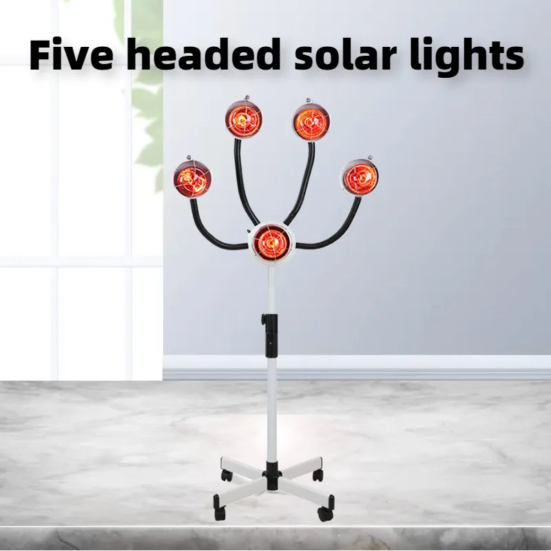 

Инфракрасная лампа для сушки волос Beauty Infrared Heating Lamp, профессиональная сушилка для салонов красоты, пятиламповая.