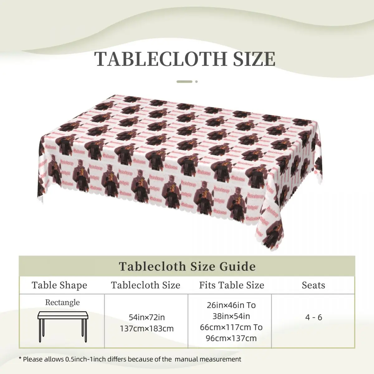 Albert Wesker Gaslight Gatekeep Girlboss Customized Rectangular Tablecloth Oilproof Table Cover for Dining Events Table Cloth