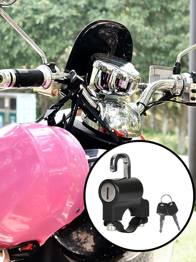 Мини-портативный одиночный замок для шлема) Универсальный замок для мотоциклетного шлема