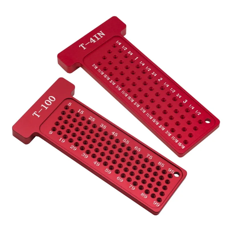 

Aluminum alloy T-ruler, metric/imperial woodworking scribing ruler, backer ruler layout measurement drawing ruler