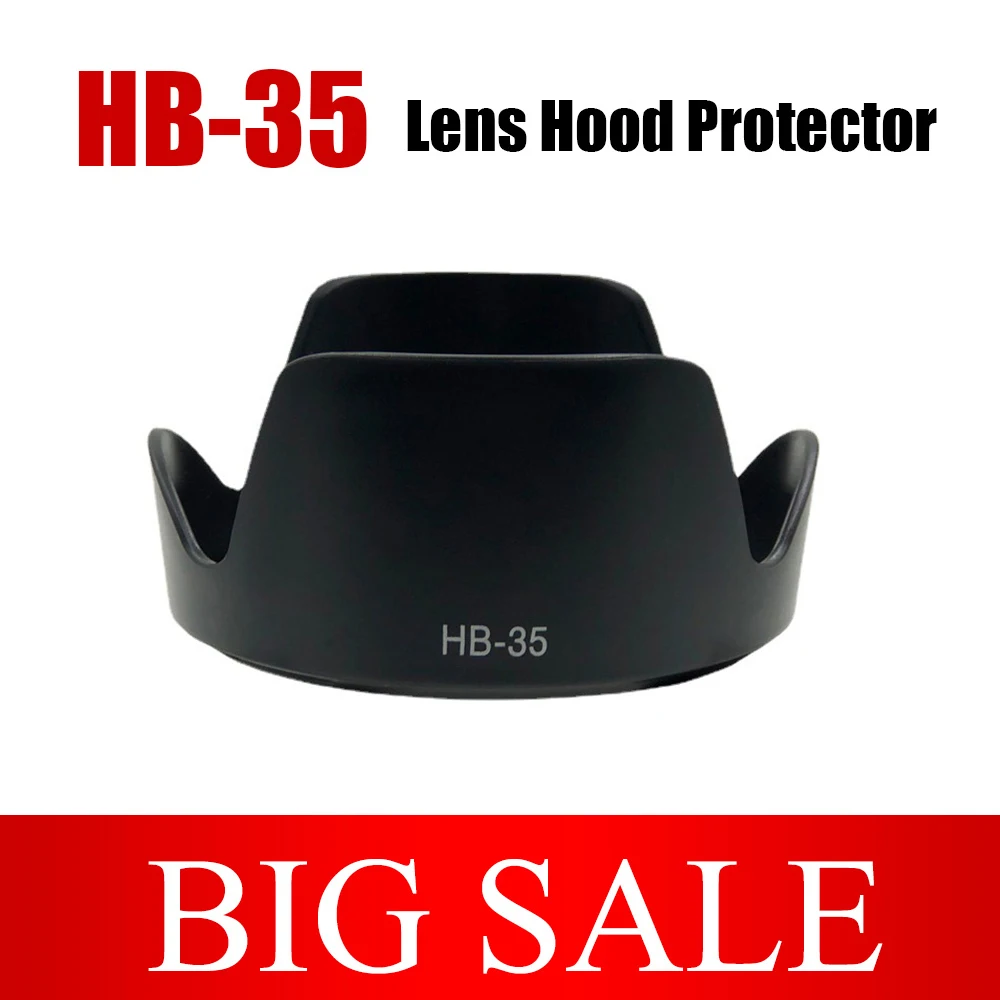 HB-35 HB35 High Quality Bayonet Mount Lens Hood Plastic Black for Nikon D7100 D7000 D90d300 SLR 18-200 24-85 Camera Accessories