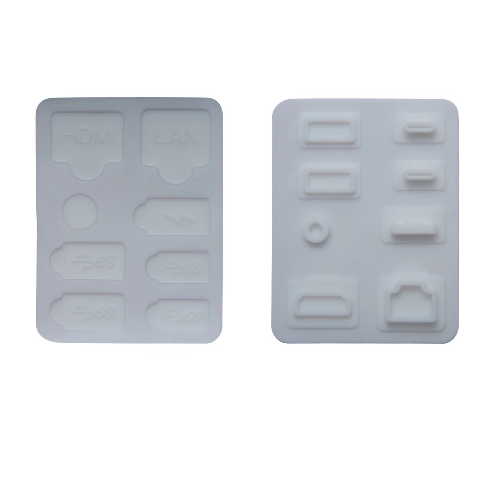8 Pcs Set Game Console Dust Plug Silicone Protector Anti-dust USB HDM Interface Dustproof Plug For Sony Playstation 5 PS5 Slim