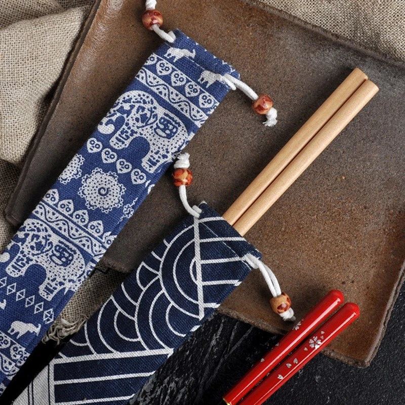1Pcs Reusable Straw Pouch Bag For Metal Straw Cutlery Colorful Travel Camping Chopsticks Spoon Fork Knife Storage Bag Container