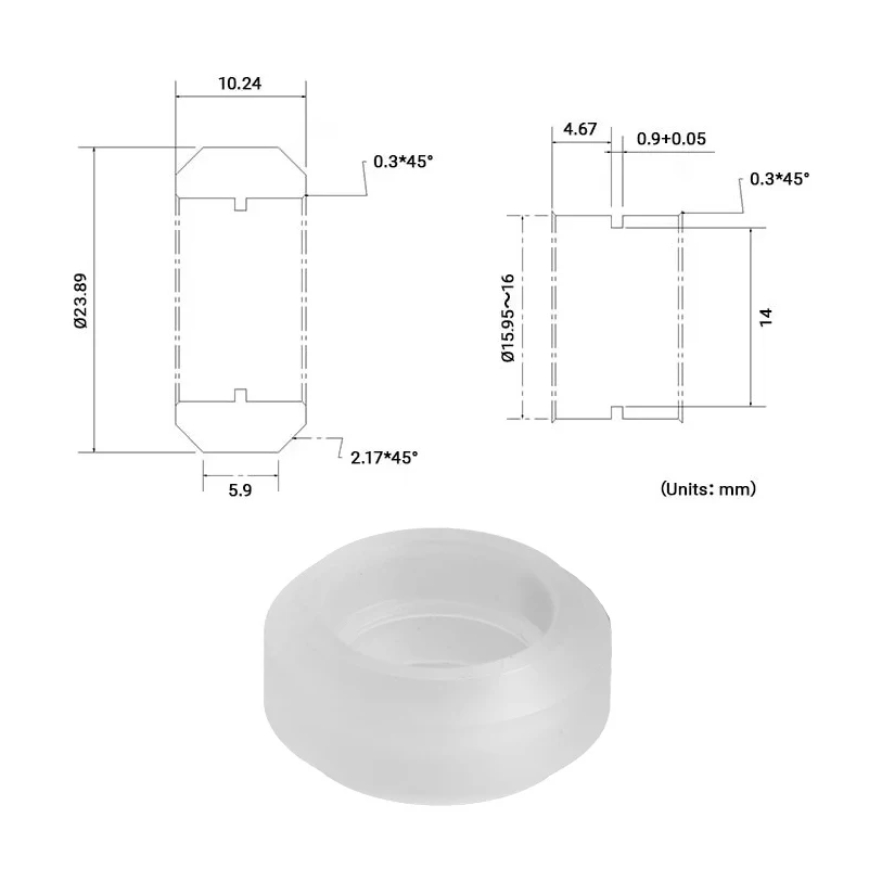 10Pcs OpenBuilds Xtreme Solid V Wheels Polycarbonate V Slot Wheels for V-Slot Aluminum Profile CNC Router 3D Printer Parts
