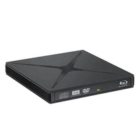 USB 3.0 External Bluray Drive BD-R BD-ROM CD/DVD RW 3D Blu Ray Burner Writer Recorder for Laptop Computer PC Optical Drive