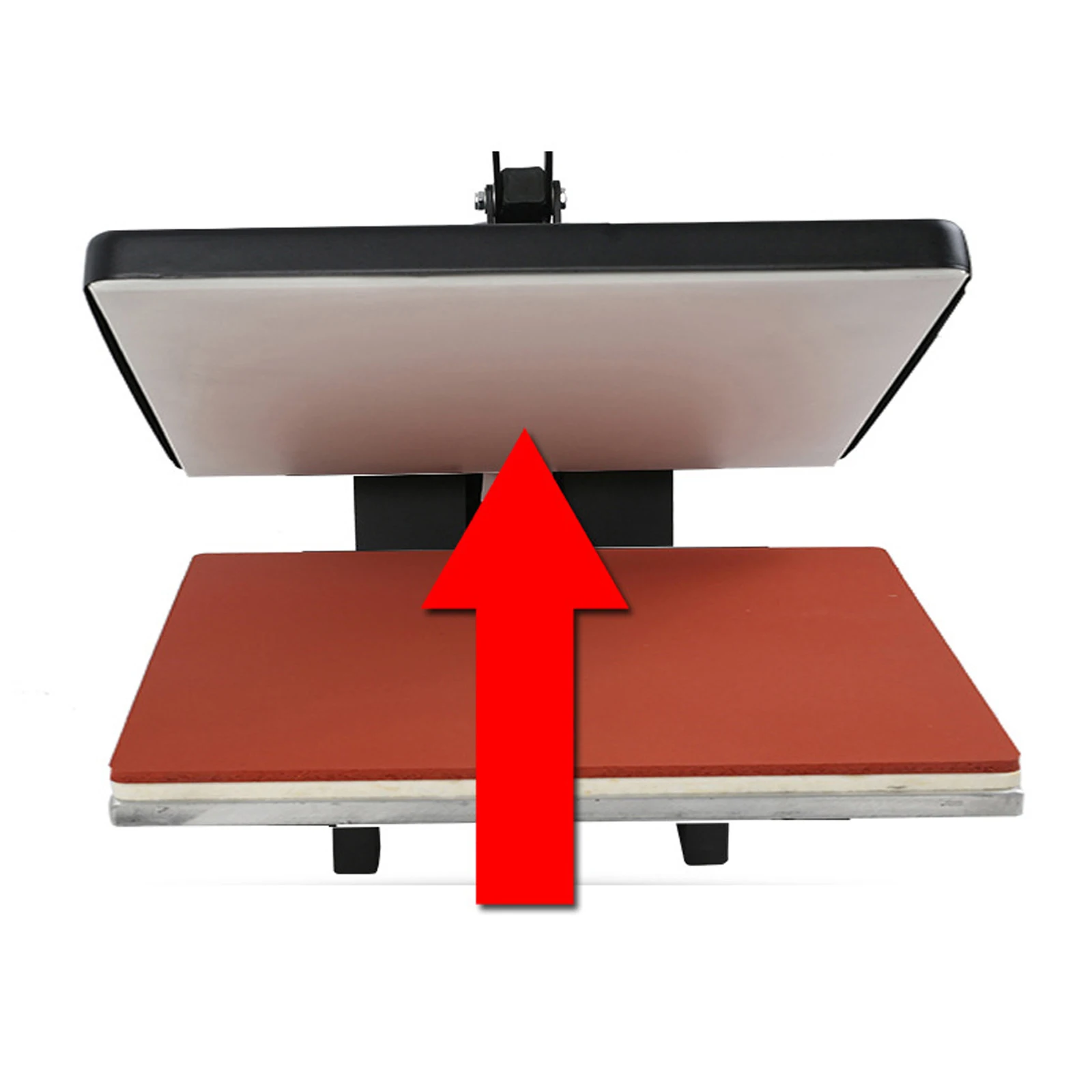 Heat Press Machine with LCD, Adjustable Time & Temperature, Pressure Control, Heat-Resistant Cloth, Aluminum Plate for Clear