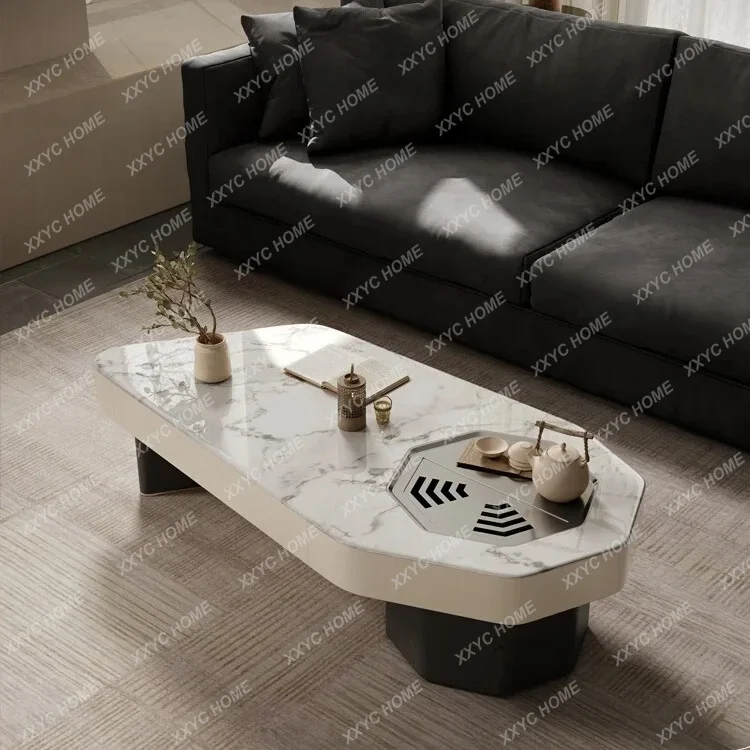 

Y1 Italian Chinese Style Home Minimalist Creative Stone Plate Tea Table