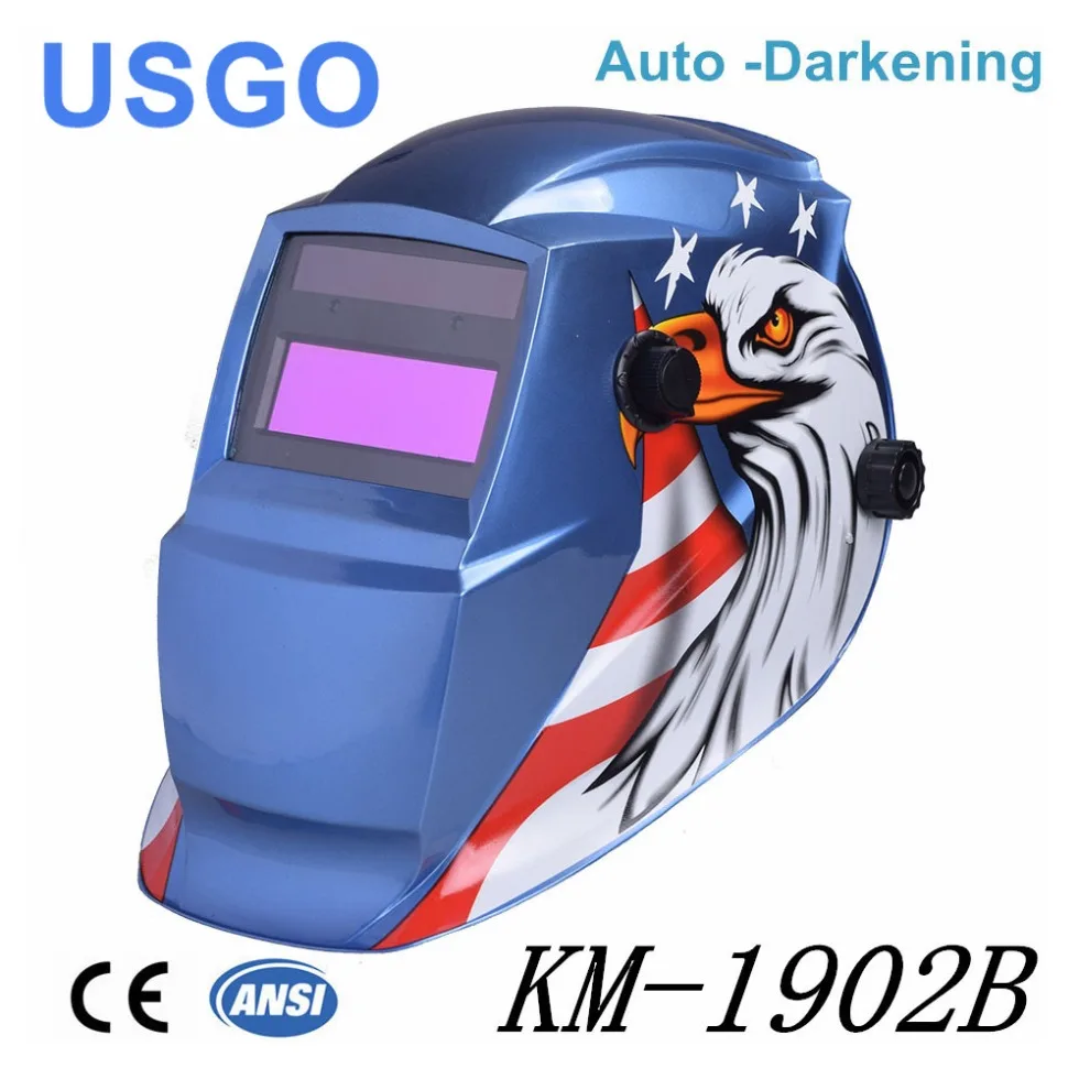 

USGO Solar Auto Darkening Welding Helmet cap Arc Tig Mig Grinding Eagle Welding &amp Soldering Supplies