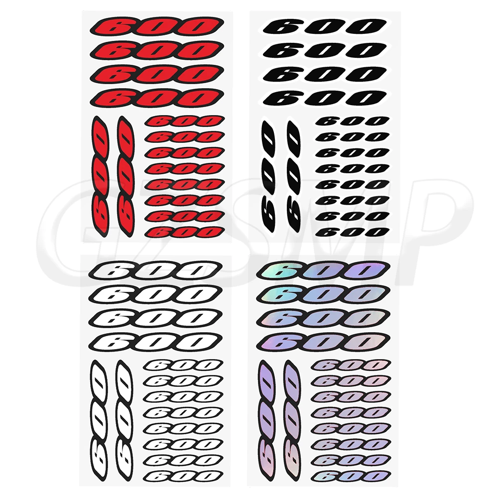 Number 600 Motorcycle Stickers Moto Body Windshield Decor Decals Fit for Yamaha Benelli Honda TT XT TNT CBR 600 GSX-R 5