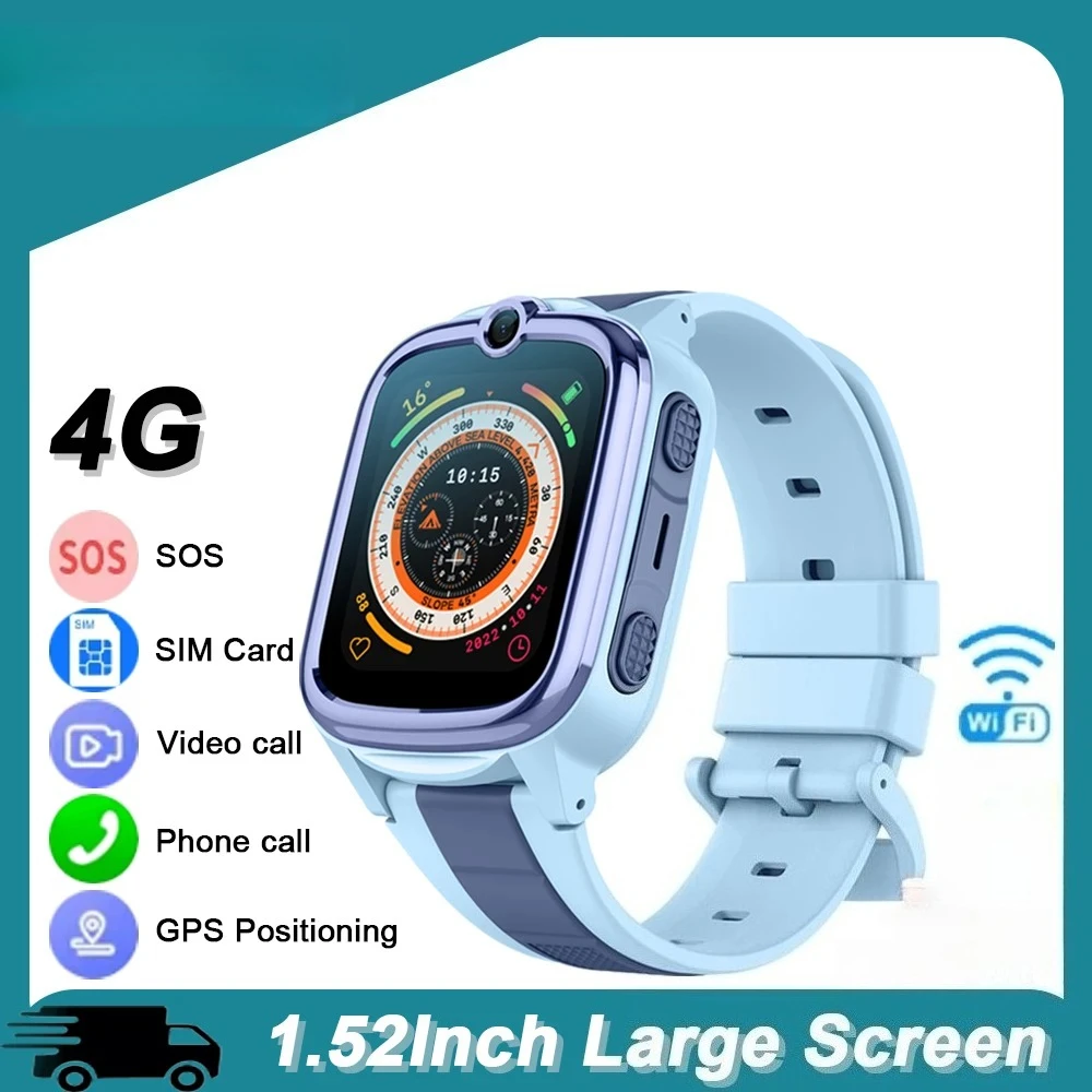 

New VK59 4G Kids Watch HD Video Call SOS 0.3 Mpix Camera SIM Card WIFI GPS Positioning Children Smartwatch Boys Gif