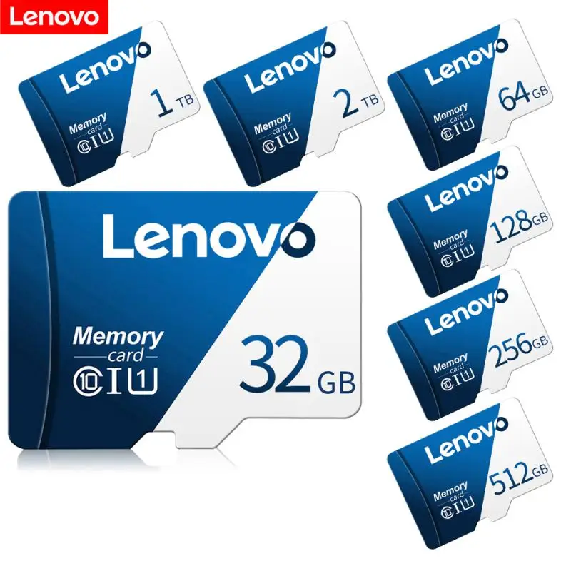 Lenovo Class 10 Memory Card 8GB 16GB 32GB 64GB 128GB 256GB 4k HD Micro TF SD Flash Cards Waterproof For Phone Camera