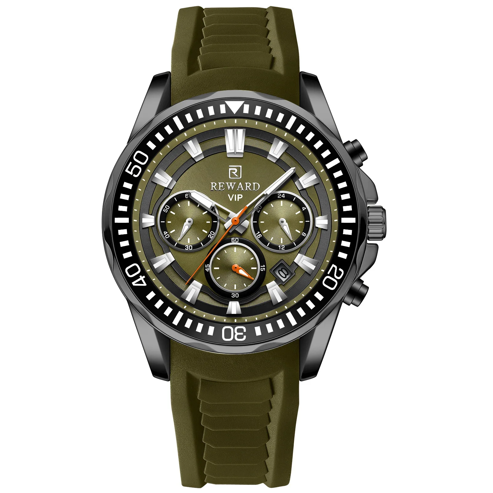 New Popular Six-Hand Full Function Timing Men's Watch Heat-Selling Multi-Feature Analog Digital Display Wristwatch