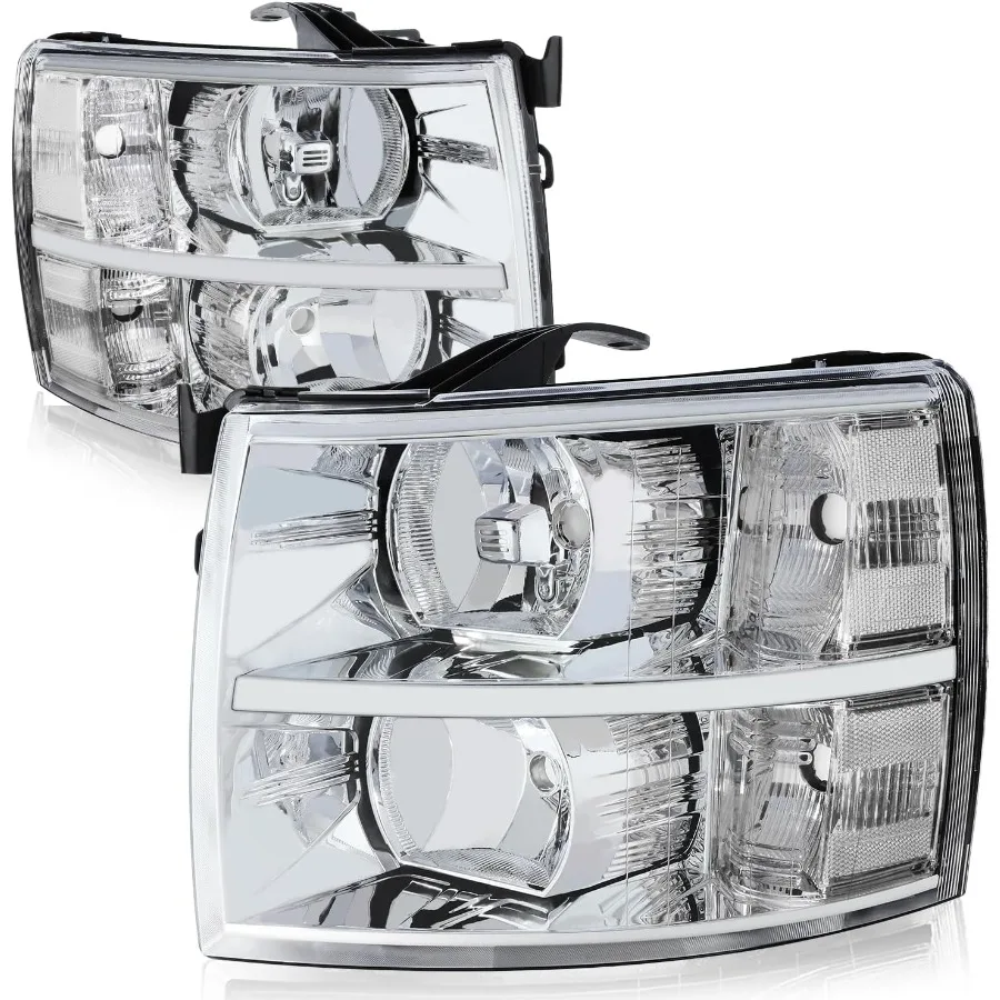 

Галогенные фары в сборе для Chevrolet Silverado 1500 2500HD 3500 GMT900 20072014 года, модели с двумя сторонами водителя и пассажира