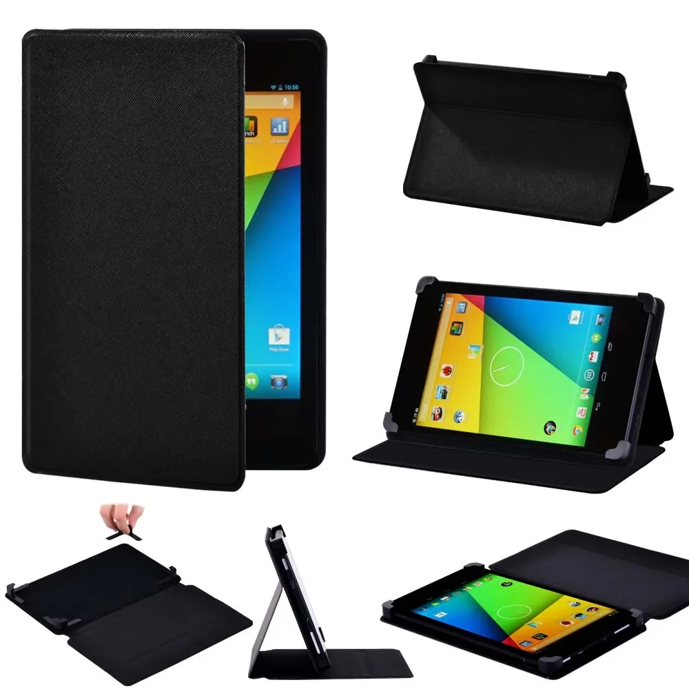 

Tablet Case for Google Nexus 7 / Nexus 9 / 7 / 8.9 Inch Case Multi-Fold Protective Cover Tablet Anti-fall Stand+ Free Stylus