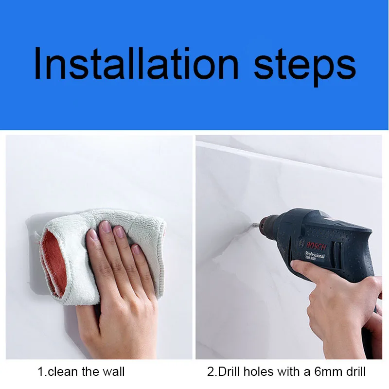 set Stainless Steel Robe Hook Towel Rails Bar Rack Shelf Tissue Paper Holder Bathroom Hardware Set Accessories silver Black 3x